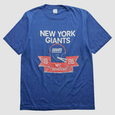 New York Giants Champion 1986 T-shirt Blue Vintage