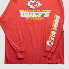 Kansas City Chiefs NFL 2010s Long Sleeve T-shirt Red Vintage