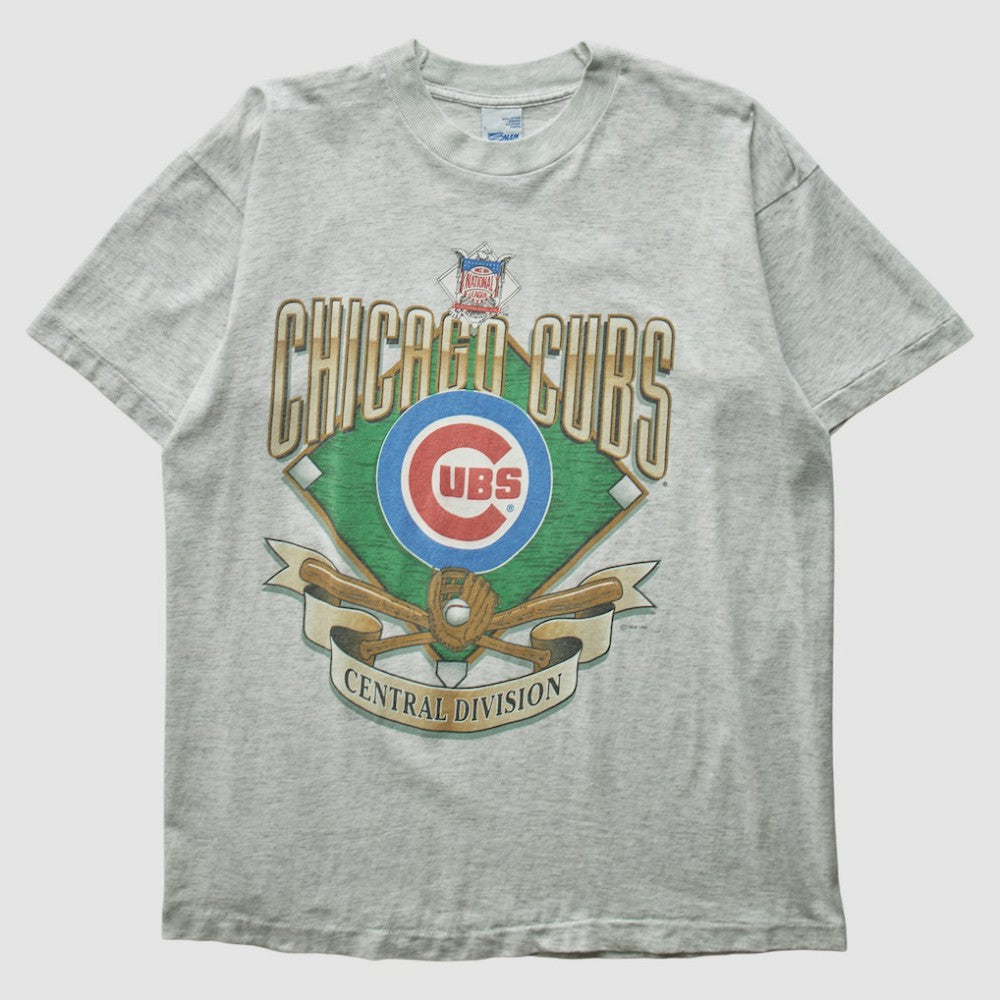 Chicago Cubs Salem Sportswear 90s T-shirt - Heather Gray - M by Fanatics Real Vintage T-shirts