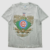 Chicago Cubs Salem Sportswear 90s T-shirt - Heather Gray - M by Fanatics Real Vintage T-shirts