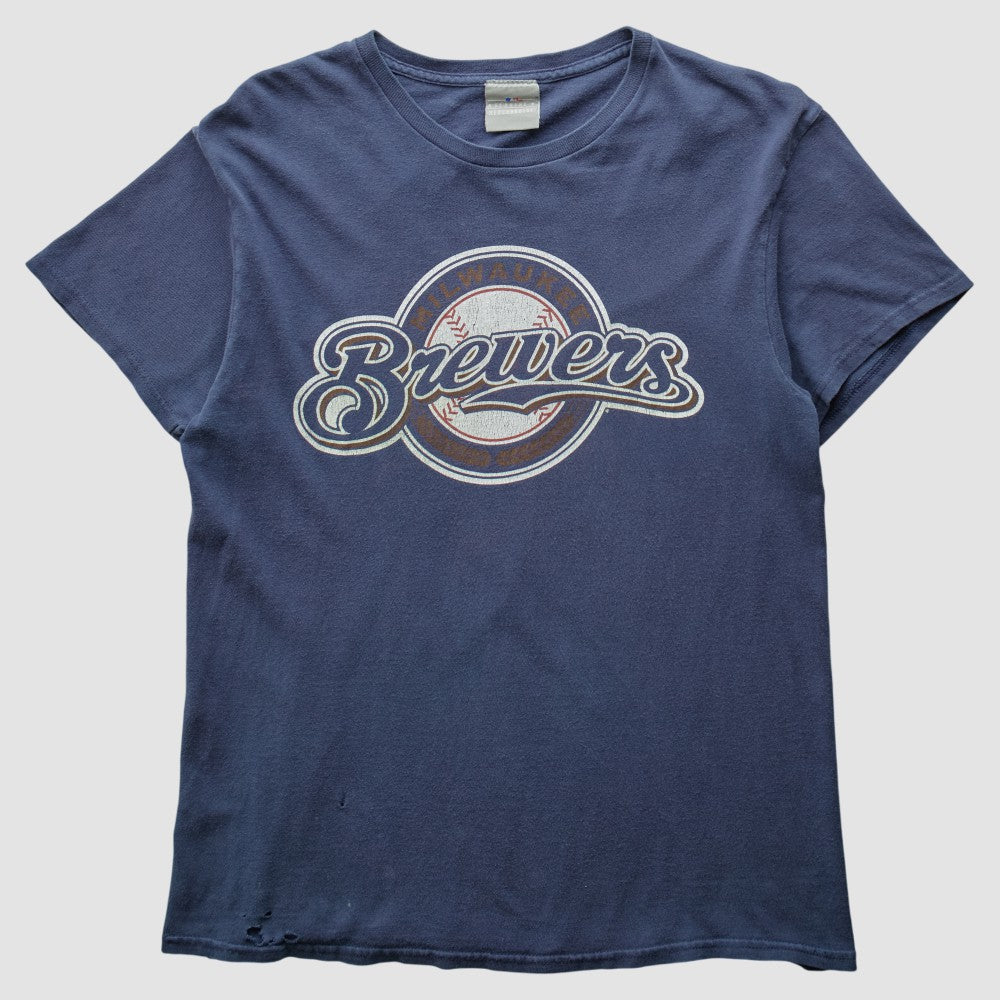 Milwaukee Brewers MLB 2000s T-shirt - Navy - S by Fanatics Real Vintage T-shirts