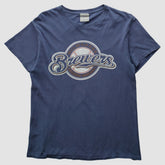 Milwaukee Brewers MLB 2000s T-shirt - Navy - S by Fanatics Real Vintage T-shirts