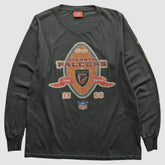Atlanta Falcons NFL 2000s Long Sleeve T-shirt Charcoal Vintage