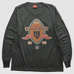Atlanta Falcons NFL 2000s Long Sleeve T-shirt Charcoal Vintage