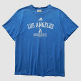 Los Angeles Dodgers Adidas 2000s T-shirt - Blue - XS by Fanatics Real Vintage T-shirts