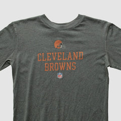 Cleveland Browns Reebok 2000s Long Sleeve T-shirt Gray Vintage