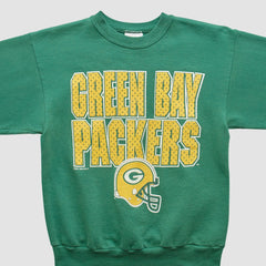 Green Bay Packers Hanes 90s Pullover Sweatshirt Green Vintage