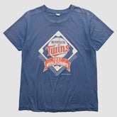 Minnesota Twins Trench 1987 T-shirt - Blue - S by Fanatics Real Vintage T-shirts