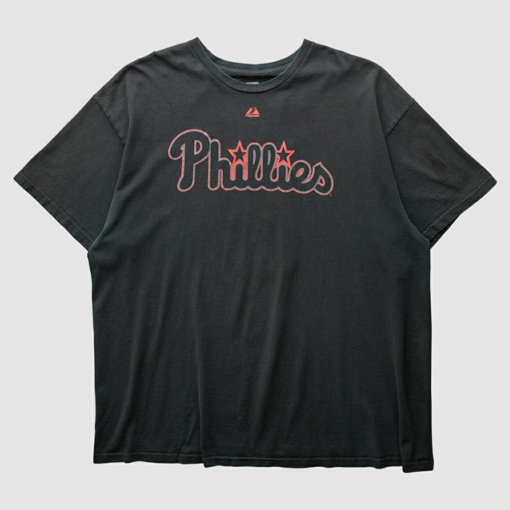 Philadelphia Phillies Majestic 2010s T-shirt - Black - L by Fanatics Real Vintage T-shirts