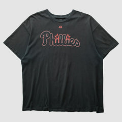 Philadelphia Phillies Majestic 2010s T-shirt - Black - L by Fanatics Real Vintage T-shirts