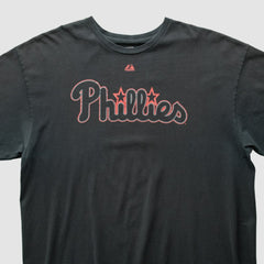 Philadelphia Phillies Majestic 2010s T-shirt - Black - L by Fanatics Real Vintage T-shirts