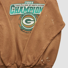 Green Bay Packers 2004 Pullover Sweatshirt Brown Vintage
