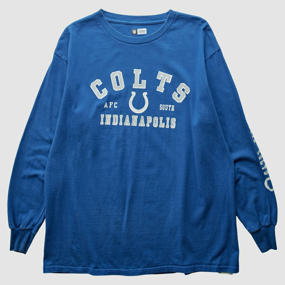 Indianapolis Colts NFL 2000s Long Sleeve T-shirt Blue Vintage