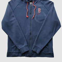Boston Red Sox Nike 2000s Hooded Full Zip Sweatshirt - Navy - S by Fanatics Real Vintage Sweatshirts