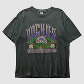 Colorado Rockies Salem 90s T-shirt - Black - M by Fanatics Real Vintage T-shirts