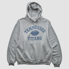 Tennessee Titans Reebok 2000s Hooded Pullover Sweatshirt Heather Gray Vintage