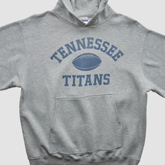 Tennessee Titans Reebok 2000s Hooded Pullover Sweatshirt Heather Gray Vintage