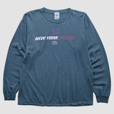 New York Giants NFL 2000s Long Sleeve T-shirt Blue Vintage