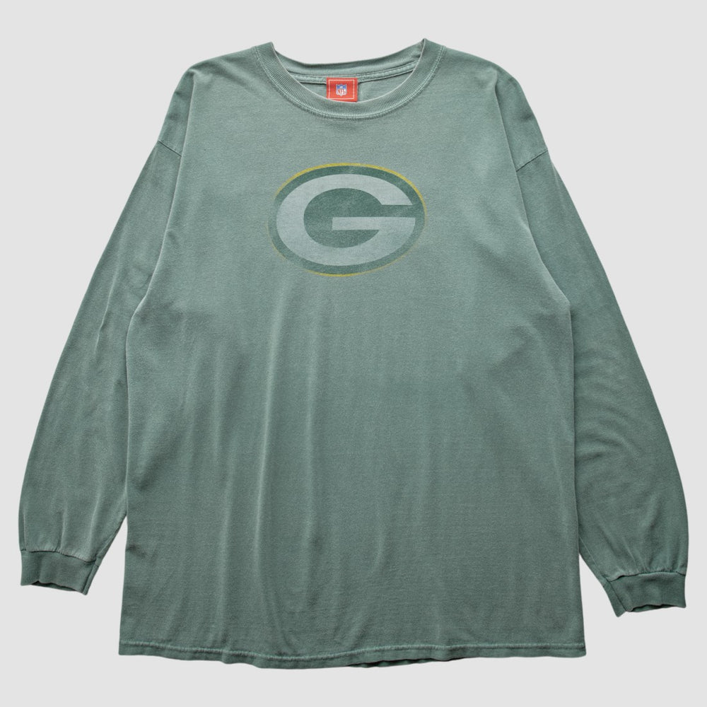 Green Bay Packers 2000s Long Sleeve T-shirt Green Vintage