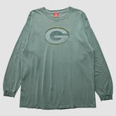 Green Bay Packers 2000s Long Sleeve T-shirt Green Vintage