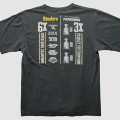 Pittsburgh Steelers Reebok 2009 T-shirt Charcoal Vintage