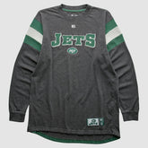 New York Jets NFL 2010s Long Sleeve T-shirt Gray Vintage