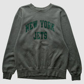New York Jets Champion 2000s Pullover Sweatshirt Charcoal Vintage