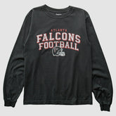Atlanta Falcons Reebok 2000s Long Sleeve T-shirt Black Vintage