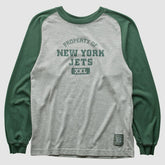 New York Jets Grid Iron 2000s Long Sleeve T-shirt Gray Vintage