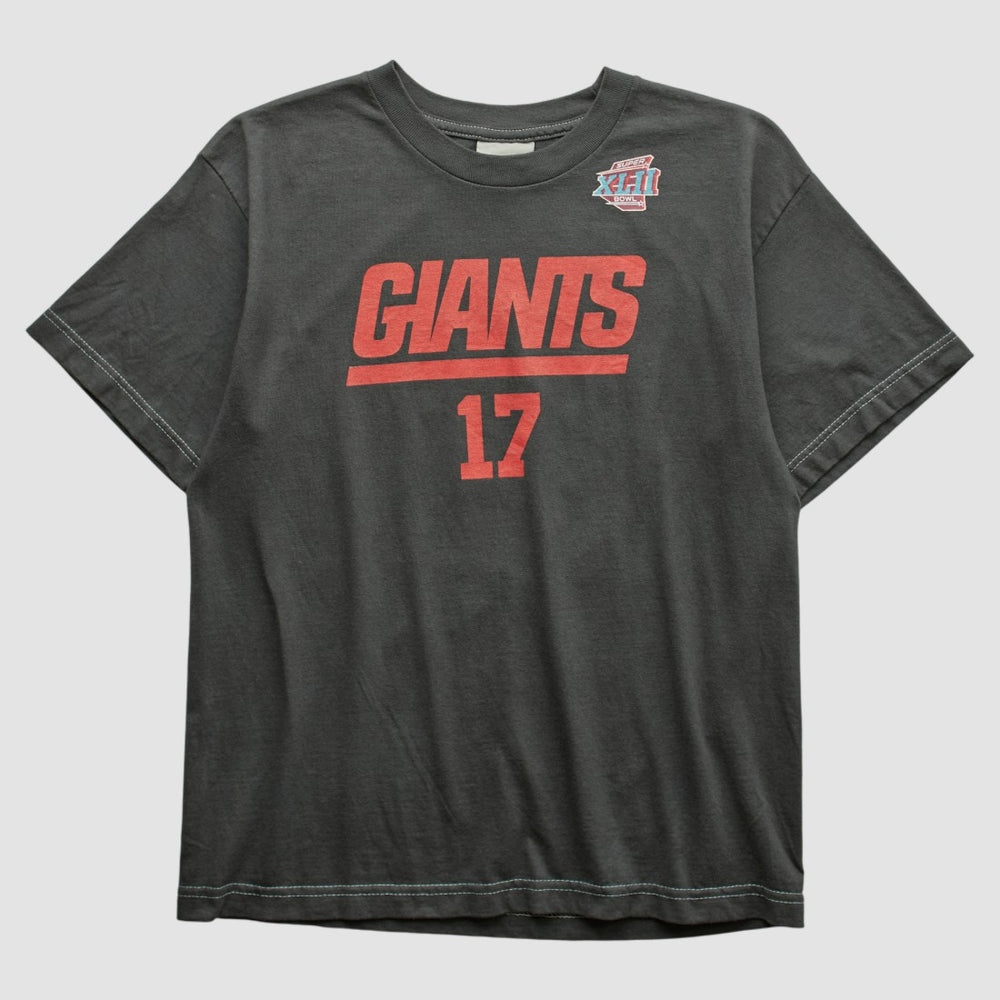 New York Giants 2008 T-shirt Charcoal Vintage
