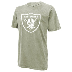 Brock Bowers Las Vegas Raiders Majestic Threads Mineral Wash Name & Number T-Shirt Moss Green