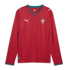 Portugal National Team 2026 Home Replica Long Sleeve Jersey Red sale