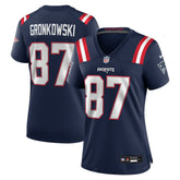 NFL Rob Gronkowski New England Patriots Women's Team Retired Player Game Jersey - Navy