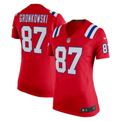 NFL Rob Gronkowski New England Patriots Women's Alternate Retired Player Game Jersey - Red