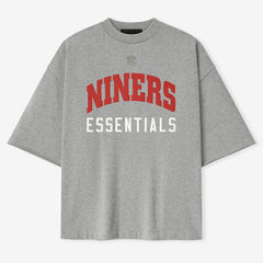 San Francisco 49ers Fear of God x NFL Unisex 3/4-Sleeve T-Shirt Heather Gray