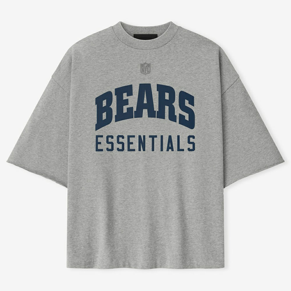 Chicago Bears Fear of God x NFL Unisex 3/4-Sleeve T-Shirt Heather Gray