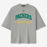 Green Bay Packers Fear of God x NFL Unisex 3/4-Sleeve T-Shirt Heather Gray