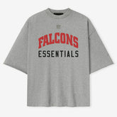 Atlanta Falcons Fear of God x NFL Unisex 3/4-Sleeve T-Shirt Heather Gray