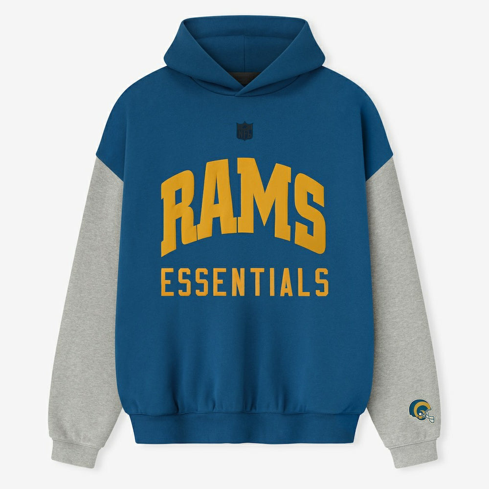 Los Angeles Rams Fear of God x NFL Unisex Sport Hoodie Royal/Heather Gray