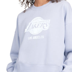 Los Angeles Lakers Starter Women's Pastel Boxy Sweatshirt Light Blue