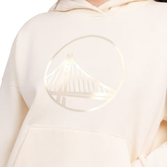 Golden State Warriors Starter Women's Pastel Relaxed Hoodie Cream