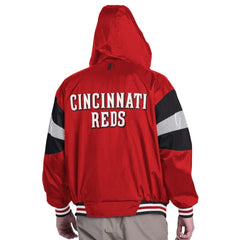 Cincinnati Reds Pro Player Legacy Lightweight Full-Zip Hooded Jacket - Red/Black Jackets
