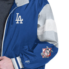 Los Angeles Dodgers Pro Player Legacy Lightweight Full-Zip Hooded Jacket - Royal/Gray Jackets