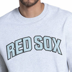 Boston Red Sox Starter Face of Ice Blue French Terry Sweatshirt - Gray Sweatshirts