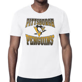 NHL Pittsburgh Penguins Starter Comic Style Team Graphic T-Shirt - White
