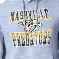 NHL Nashville Predators Starter Comic Style Team Graphic Hoodie - Gray