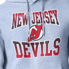 NHL New Jersey Devils Starter Comic Style Team Graphic Hoodie - Gray