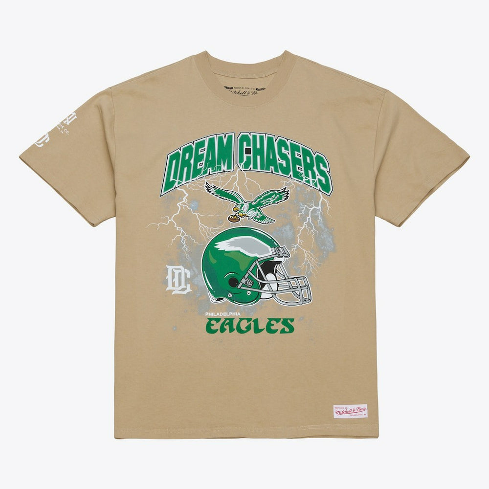 Philadelphia Eagles Dream Chasers Rings T-Shirt Khaki
