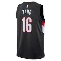 NBA Yang Hansen Portland Trail Blazers Unisex Swingman Jersey - Icon Edition - Black