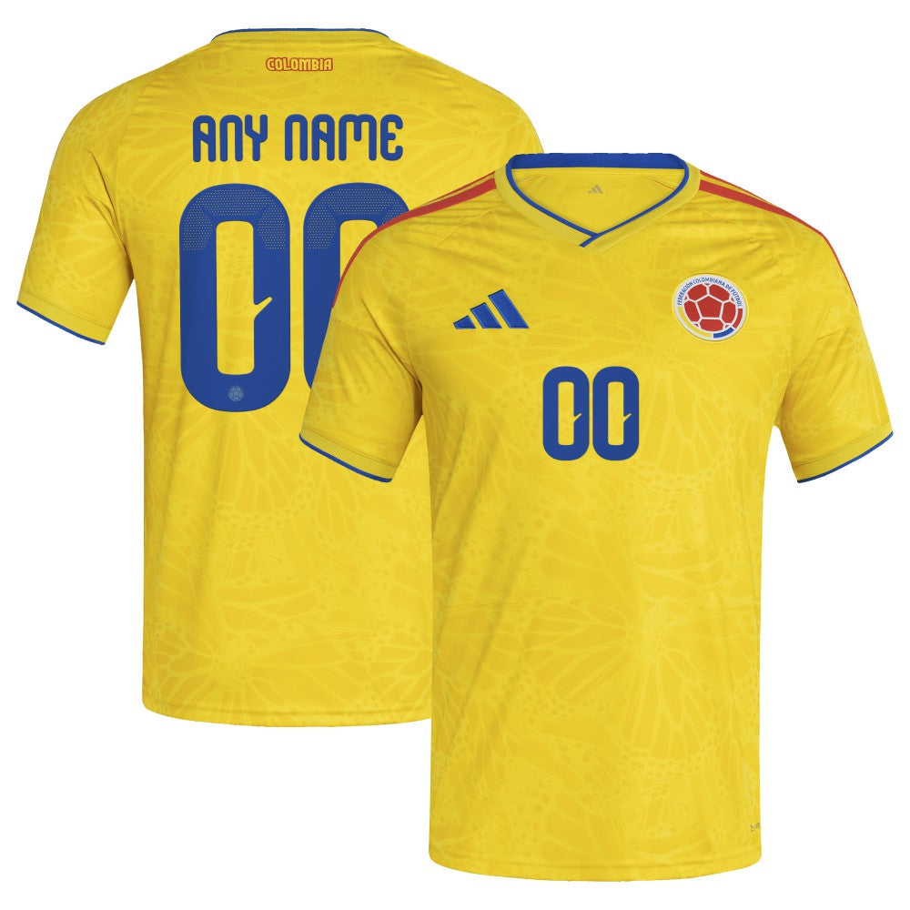 Colombia National Team FIFA x World Cup 2026 Home Replica Custom Jersey Yellow